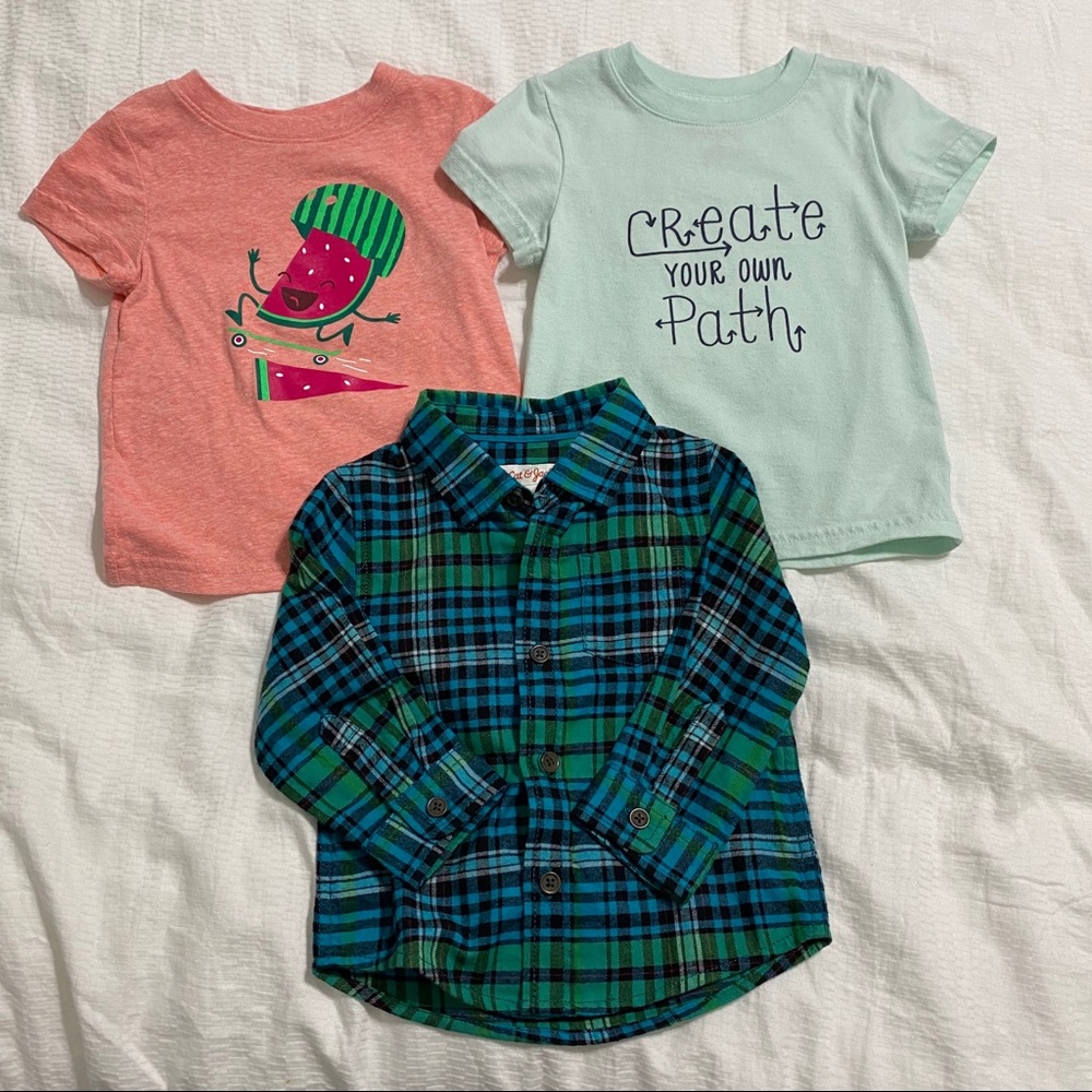 For all 3 Cat&Jack shirts baby boy